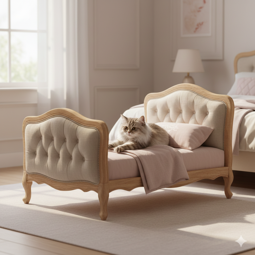 Franciaágy ágyvéggel